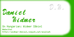 daniel widmer business card