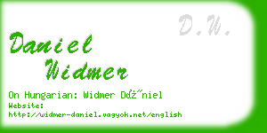 daniel widmer business card